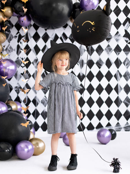 Balon okrągły 1m, Pastel Black, 40", duży - czarny - PartyDeco zdjęcie 4