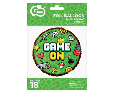 Balon foliowy Game On, 18", Minecraft - Godan zdjęcie 2