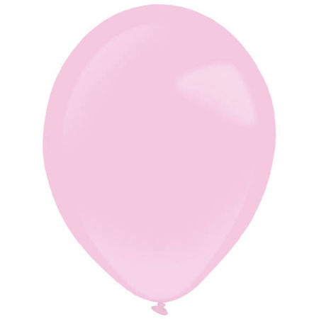 Balony lateksowe Decorator Fashion, Pretty Pink, Pastelowe Jasno różowe 28cm, 50 szt., zestaw - Amscan zdjęcie 1