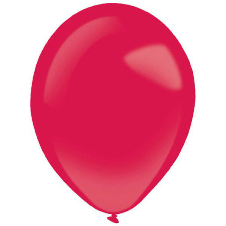 Balony lateksowe Decorator Fashion Pastelowe, Ciemno różowe/bordowe  28cm, 50 szt., zestaw - Amscan zdjęcie 1