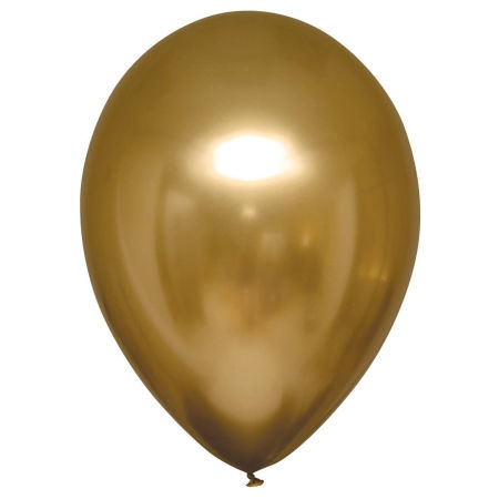 Balony lateksowe Decorator Satin Luxe w kolorze Starego Żółtego, Złoty, 28cm, 50 szt., zestaw - Amscan zdjęcie 1