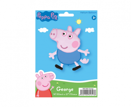 Balon foliowy 24" FX - Świnka George (Peppa), pakowany - Flexmetal zdjęcie 2