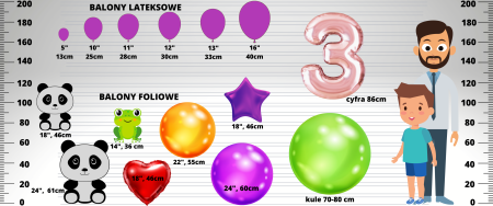 Bukiet balonowy 12", B&C złoto-miedziany, 7 szt., zestaw - Godan S.A. zdjęcie 4