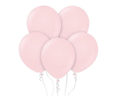 Balony Beauty&Charm, makaronowe bladoróżowe (jasny róż) 12"/ 10 szt. - Godan S.A. zdjęcie 1