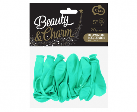 Balony Beauty&Charm, pastelowe morskie 5"/ 20 szt., zestaw - Godan S.A. zdjęcie 2