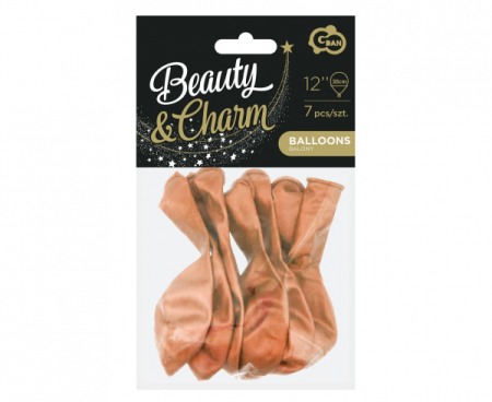 Balony Beauty&Charm, platynowe miedziane 12"/ 7 szt. - Godan S.A. zdjęcie 3