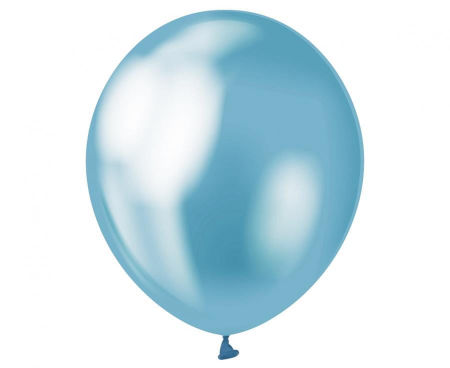 Balony Beauty&Charm, platynowe niebieskie 12"/ 7 szt., zestaw - Godan S.A. zdjęcie 2