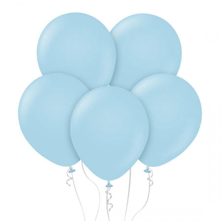 Balony Beauty&Charm, makaronowe, niebieskie 18" / 5 szt., zestaw - Godan S.A. zdjęcie 1