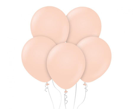 Balony Beauty&Charm, makaronowe brzoskwiniowe 12"/ 50 szt., zestaw - Godan S.A. zdjęcie 1