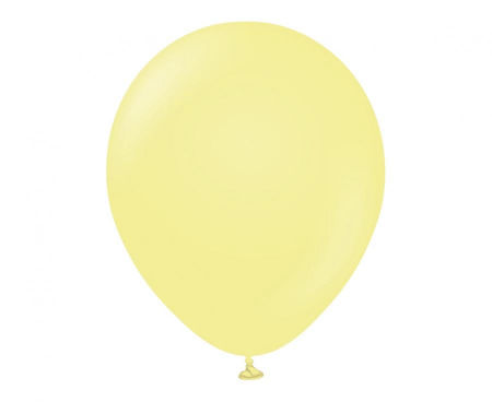 Balony Beauty&Charm, makaronowe żółte 12"/ 50 szt., zestaw - Godan S.A. zdjęcie 3