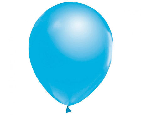 Balony 12" Beauty&Charm, platynowe jasnoniebieskie 30cm, 50 szt, zestaw - Godan S.A. zdjęcie 2