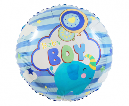 Balon foliowy Baby Boy, baby showe 18" - Godan S.A. zdjęcie 1