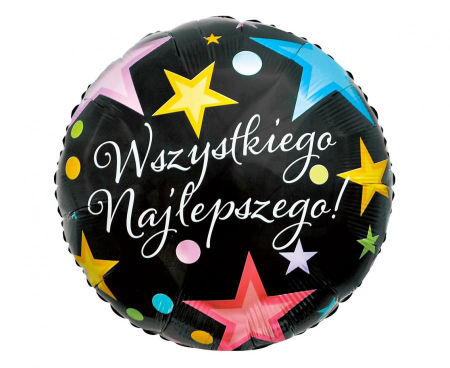 Balon foliowy Wszystkiego Najlepszego, 18" - Godan S.A. zdjęcie 1