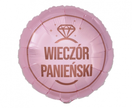 Balon foliowy Wieczór Panieński (różowy), 18" zdjęcie 1