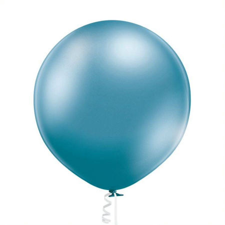 Balony B250, 24" Glossy Blue, niebieskie 60cm, 2 szt., duże - Belbal zdjęcie 1