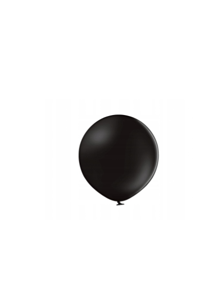 Balony D5 Pastelowe Black 5", czarne 12cm, 100 szt, zestaw - Belbal zdjęcie 2