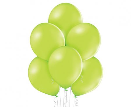 Balon 12", B105 Pastel Apple Green, zielony, 100 szt., zestaw - Belbal zdjęcie 1