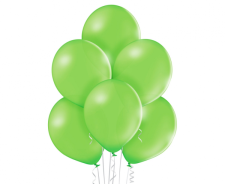 Balon 12", B105 Pastel Lime Green, zielony 100 szt., zestaw - Belbal zdjęcie 1