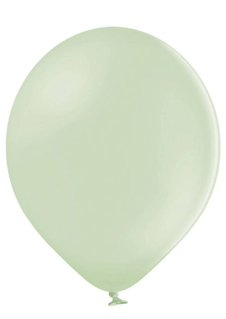 Balony B105 pastelowe 12" Kiwi zielone 30cm, 100 sztuk, zestaw - Belbal zdjęcie 2