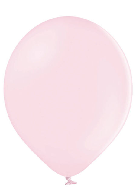 Balony B105, 12" pastelowe Soft pink jasno różowe 30cm, 100 sztuk, zestaw - Belbal zdjęcie 2