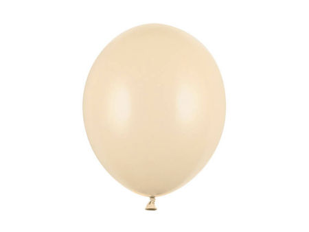 Balony 12", B105 pastelowe, Pastel Alabaster beżowe 30cm, 100 sztuk, zestaw - Belbal zdjęcie 3