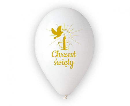 Balony Premium Hel Chrzest Św. (świeca), 13"/ 5 szt. - Gemar zdjęcie 2