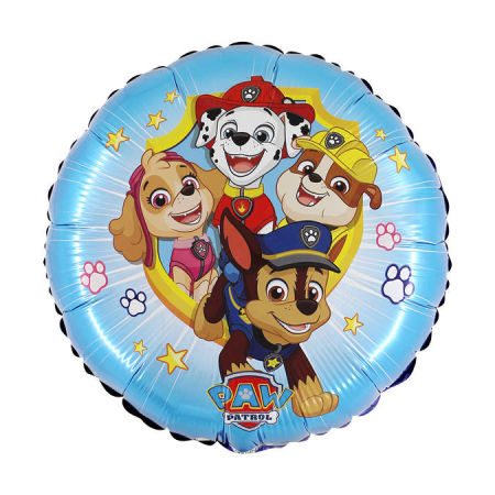 Balon foliowy 18" Psi Patrol, Ready For Action, Paw Patrol, niebieski 46 cm - Grabo zdjęcie 1