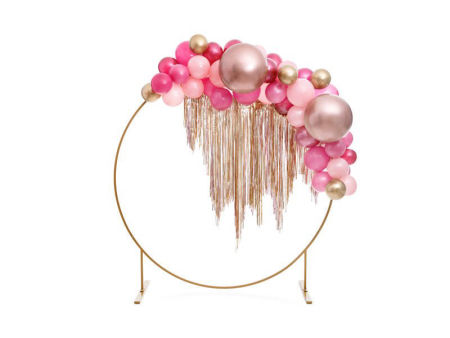 Balon Glossy balloons, Rose Gold, okrągły , różowe złoto, duży, 60cm, 1 szt. - PartyDeco zdjęcie 3