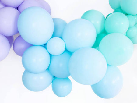 Balony Strong, Pastel Light Blue, Jasno Niebieskie, 30cm, 10 szt. Niebieski - PartyDeco zdjęcie 2