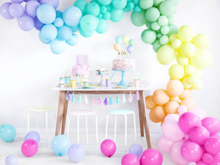 Balony Strong, 12" Pastel Light Blue, Jasno Niebieskie, 30cm, 50 szt. Niebieski, zestaw - PartyDeco zdjęcie 4