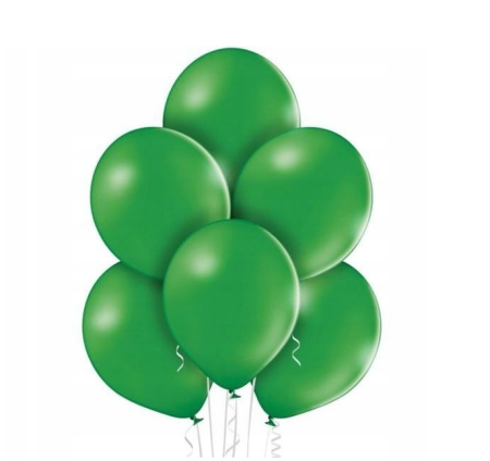 Balony Strong 30cm, Pastel Emerald Green, zielone, 10 szt. - PartyDeco zdjęcie 1