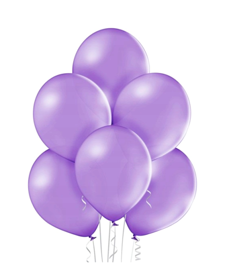 Balony lateksowe Strong, 12" Fioletowy, Pastelowe fioletowe 30cm, 10szt. - PartyDeco zdjęcie 2