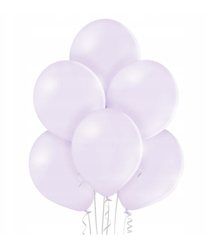 Balony lateksowe Strong liliowe, 12" Pastel Light Lilac, 30cm, 10szt. Fioletowy, lawendowy, zestaw - PartyDeco zdjęcie 4