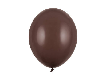 Balony lateksowe Strong, Pastelowe Kakaowe, Brązowe, Brązowy 30cm, 10szt. - PartyDeco zdjęcie 1