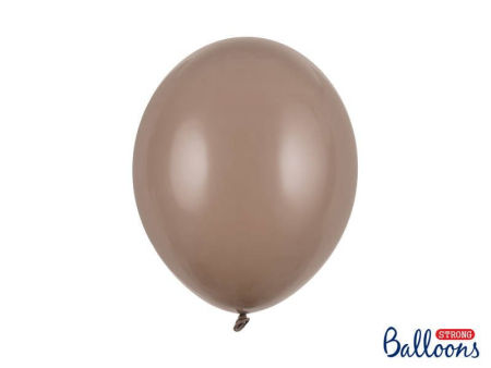 Balony Strong, 12" Pastel Cappuccino, 30cm, 50 szt. Brązowy, kremowy, beżowy - PartyDeco zdjęcie 1