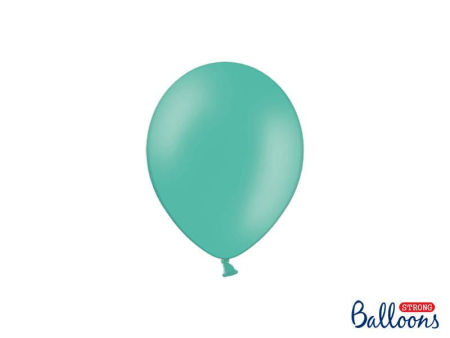 Balony Strong 30cm, Pastel Aquamarine Zielone/Turkus/Miętowy, 10 szt. - PartyDeco zdjęcie 1