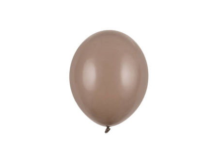 Balony Strong 5" małe, Pastelowe Cappucino 12cm, 100 szt. Brązowy, zestaw - PartyDeco zdjęcie 1