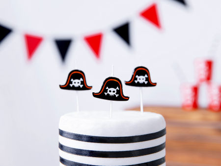 Świeczki urodzinowe Piraci, 2cm: 1op./5szt., Halloween - PartyDeco zdjęcie 1
