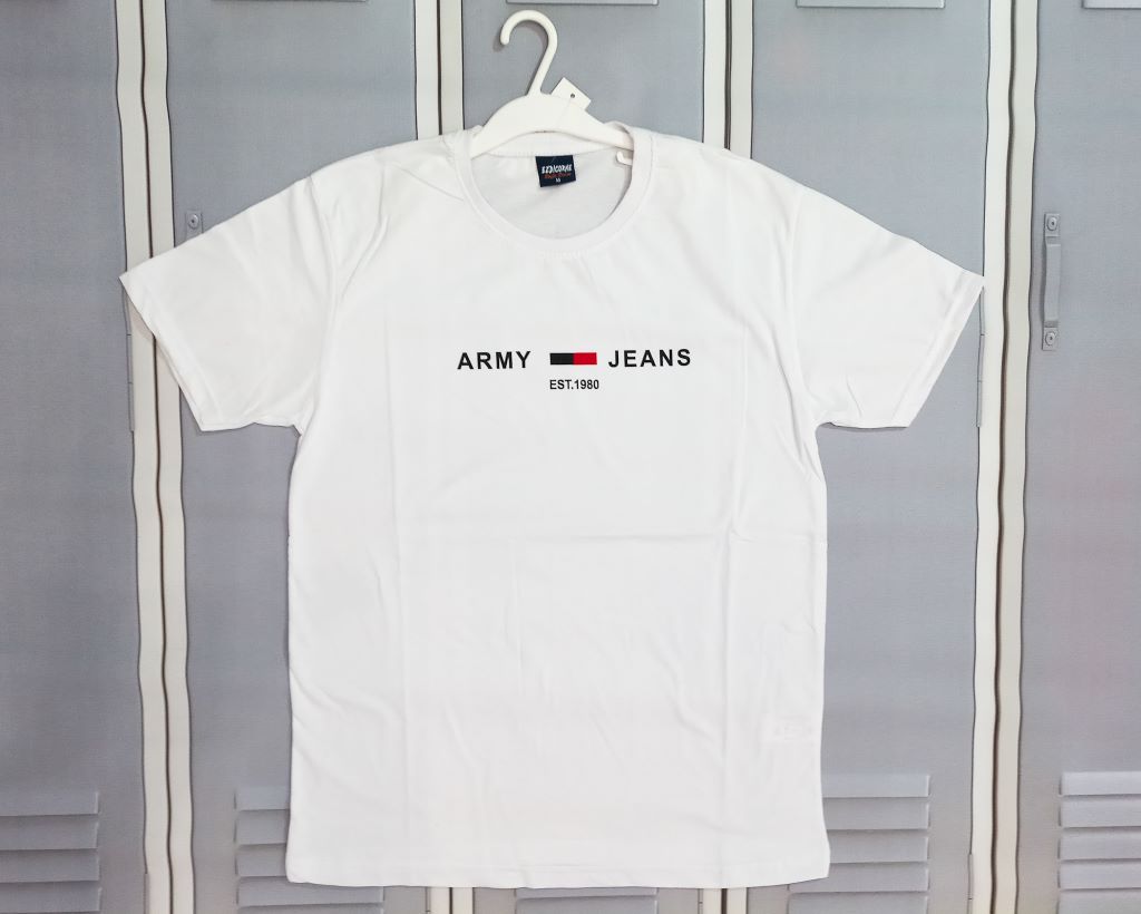 męski T-shirt  militarny - Army Jeans zdjęcie 1