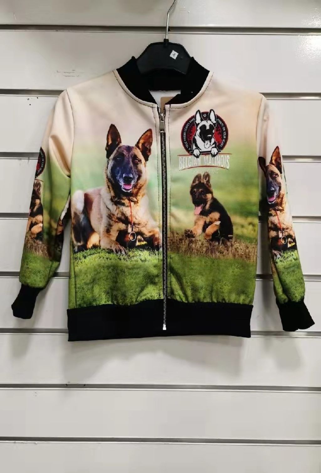 bomberka dla chłopca z nadrukiem 3D psa rasy owczarek belgijski malinois - LIKE FASHION zdjęcie 1