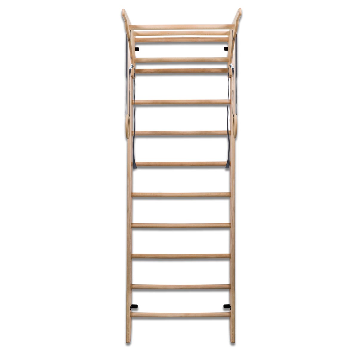 Drabinka gimnastyczna 240cm z drążkiem regulowanym -  natural zdjęcie 2