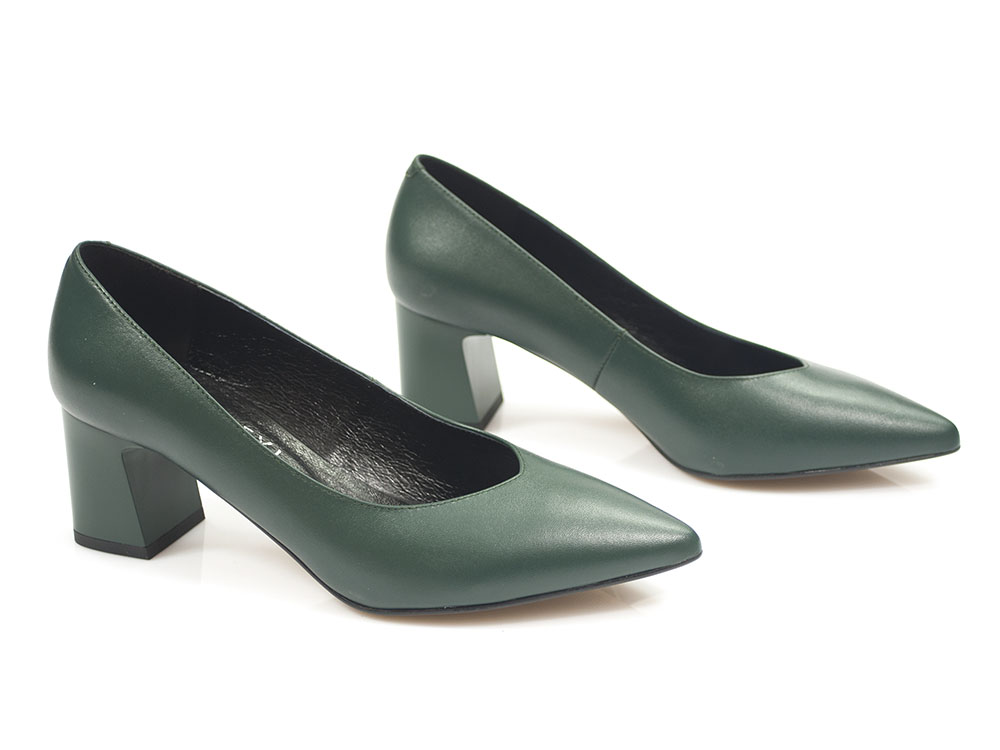 Zielone  półbuty czółenka Kotyl 5431 - Kotyl zdjęcie 2