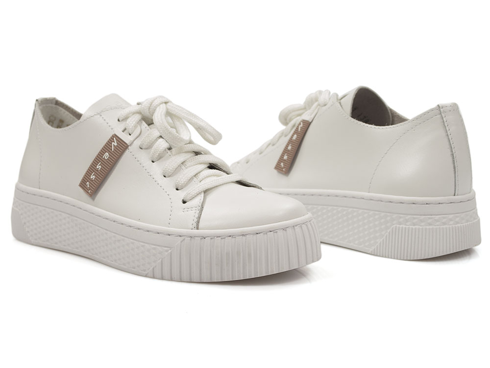 Półbuty sneakersy Nessi 22162 biały - Nessi zdjęcie 4