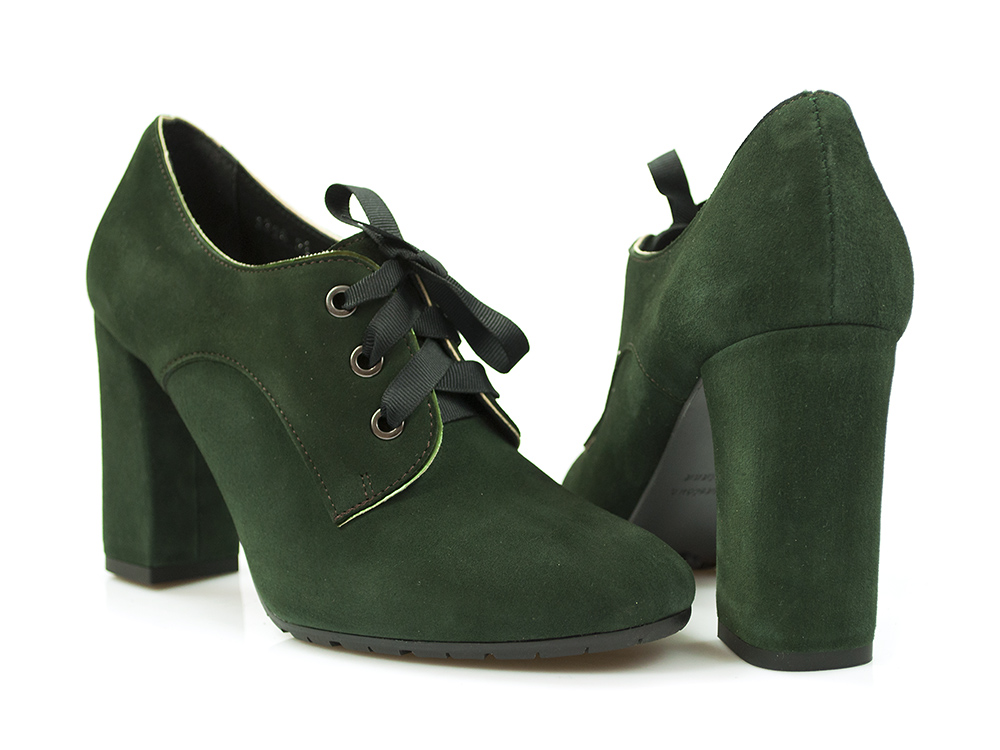 Zielone półbuty Łukasz 3328 - Łukasz zdjęcie 4
