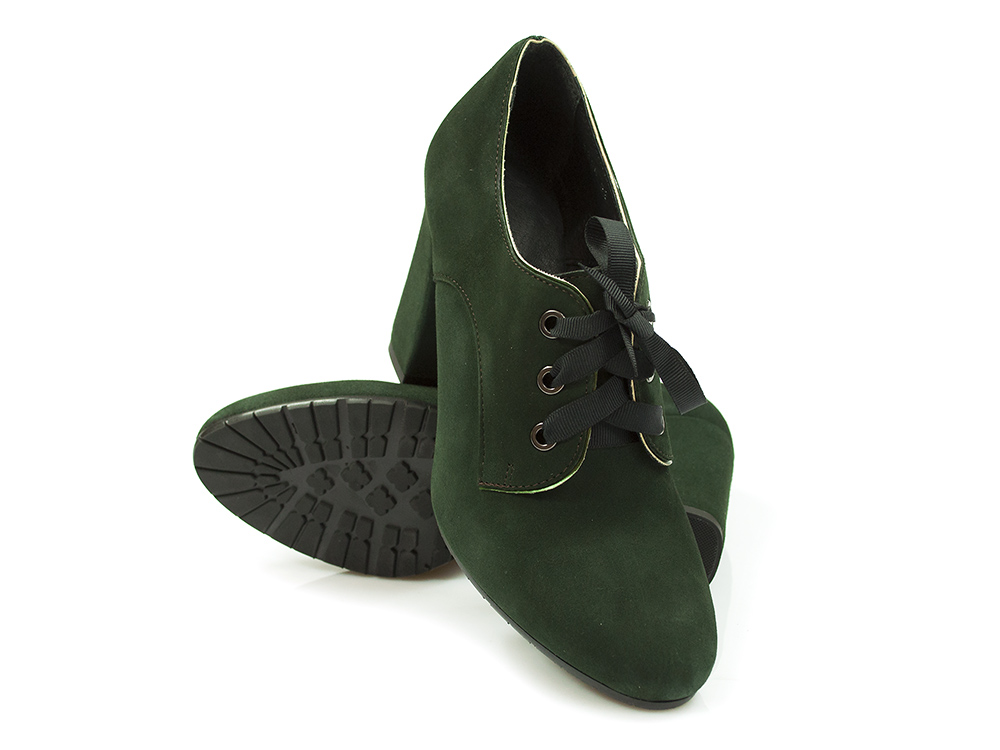 Zielone półbuty Łukasz 3328 - Łukasz zdjęcie 2