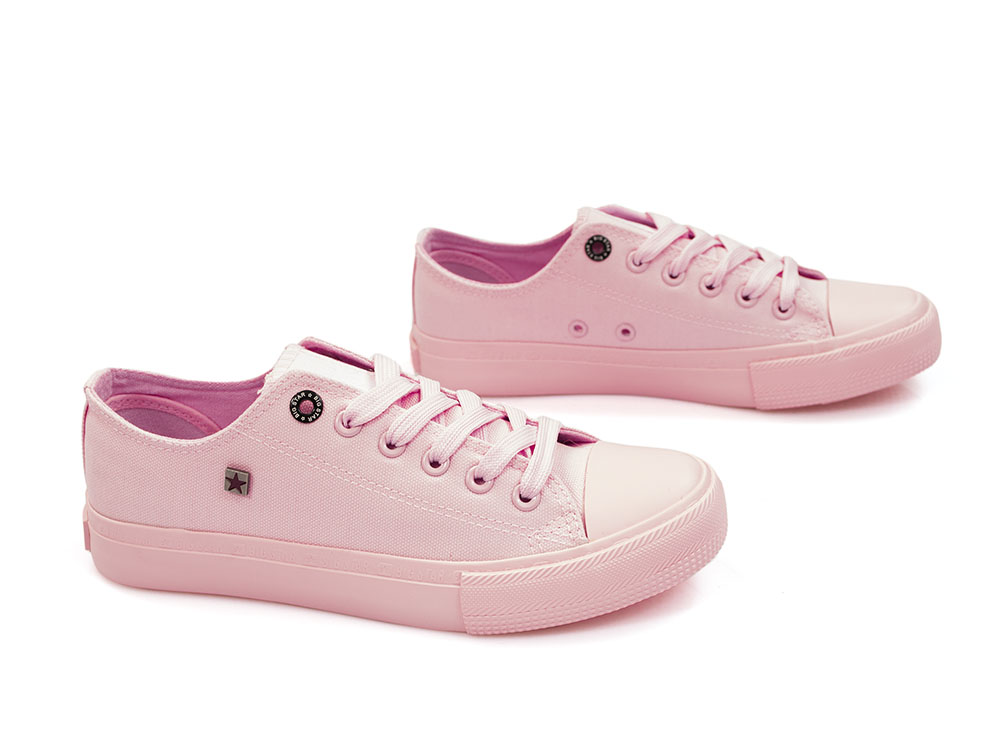 Różowe trampki damskie Big Star AA274028 - Big Star zdjęcie 2