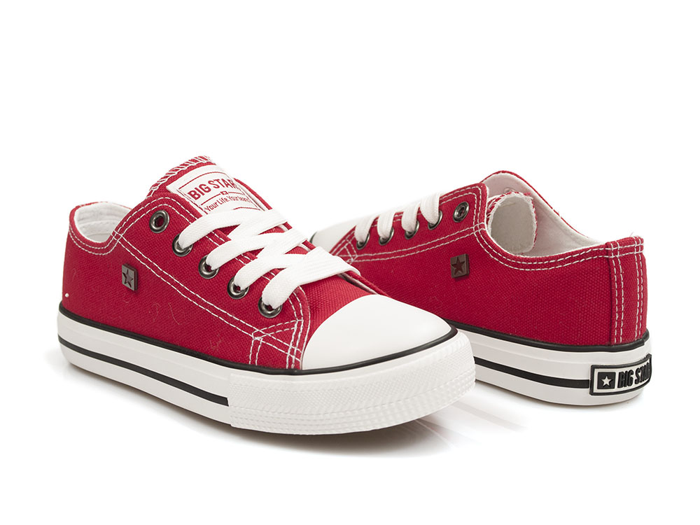Czerwone trampki dziecięce Big Star FF374201 - Big Star zdjęcie 3