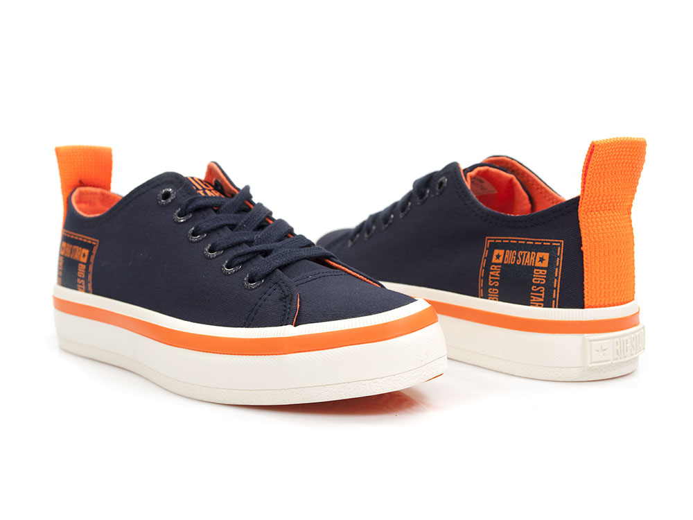 Granatowe trampki damskie Big Star FF274A070 - Big Star zdjęcie 3