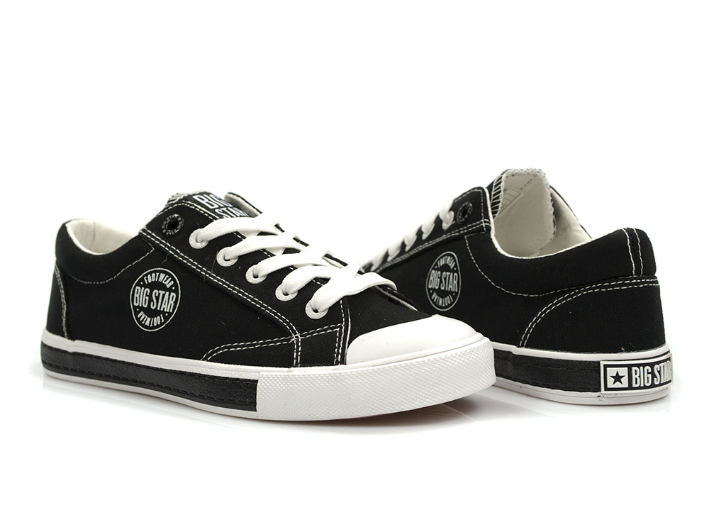 Czarne trampki damskie Big Star FF274227 - Big Star zdjęcie 3