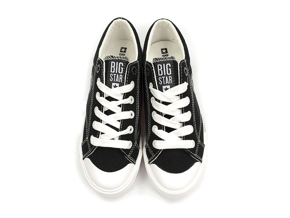 Czarne trampki damskie Big Star FF274227 - Big Star zdjęcie 4